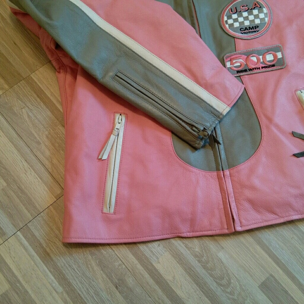 Marcia Collection Leather Racing Jacket - Picture 4 of 6